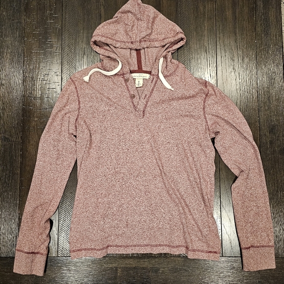 H&M Other - H&M LOGG Hoodie | Mens Henley 1/4 Button Drawstring Hoodie